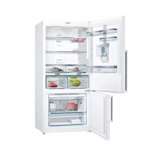Bosch Bottom fridge with freezer 186x86 cm white (with anti-fingerprint) 684L , A++