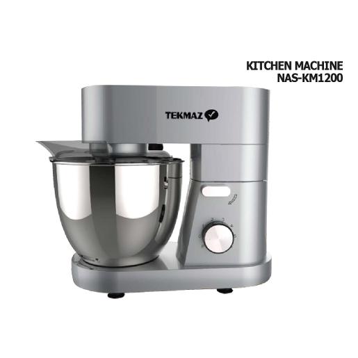 TEKMAZ Kitchen Machine  6l 1200w 6 Speed Steel Bowl